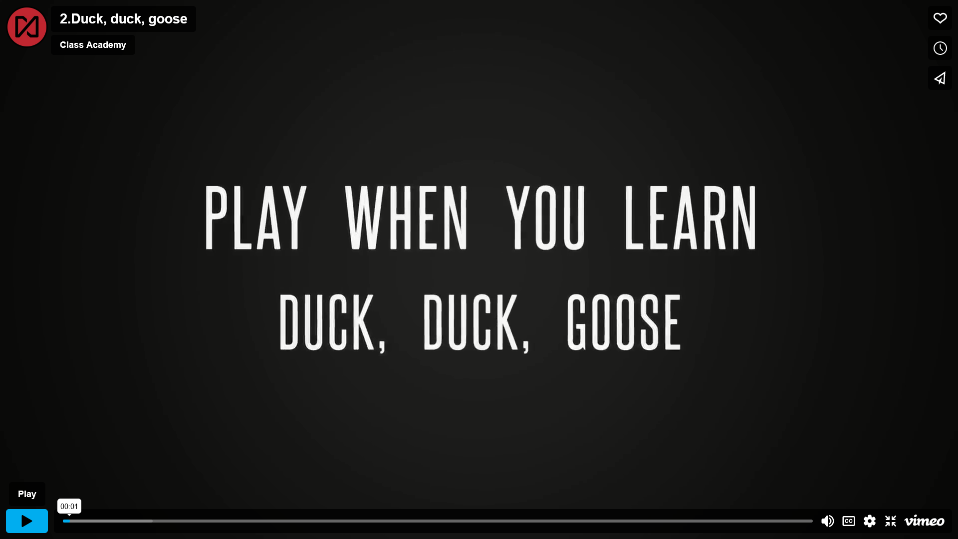 Duck, duck, goose