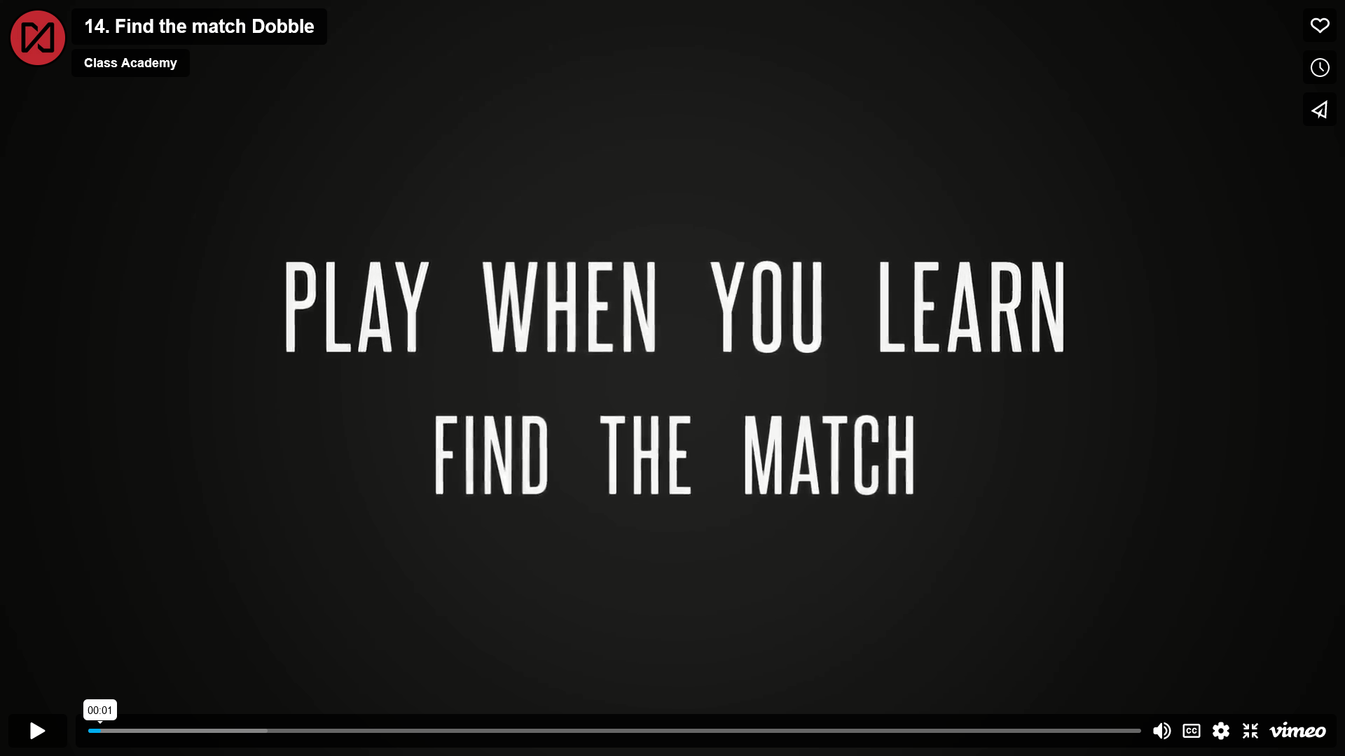 Find the match (A game with Dobble)
