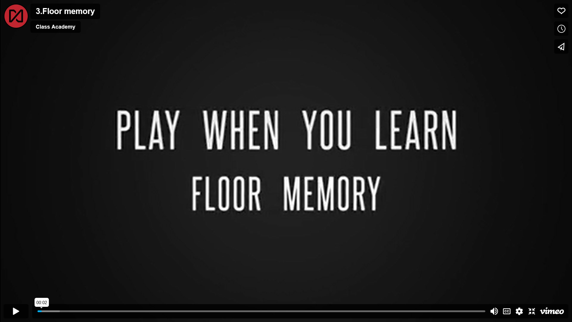 Floor memory