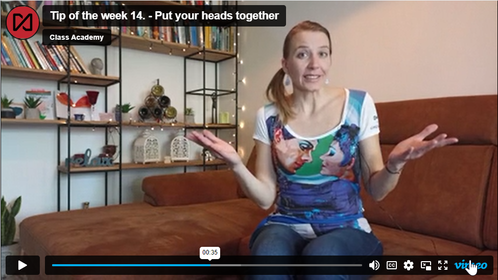 Tip of the week 14 – Put your heads together