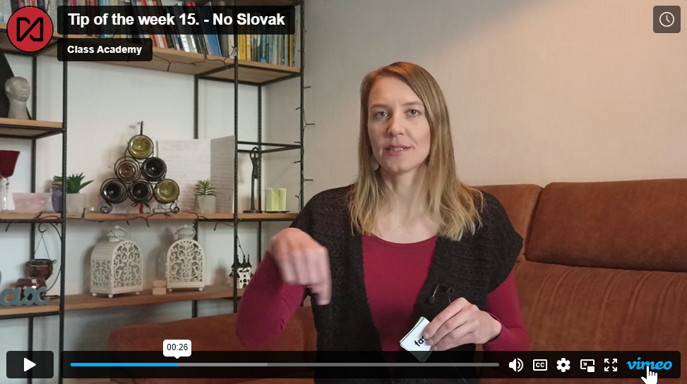 Tip of the week 15 – No Slovak