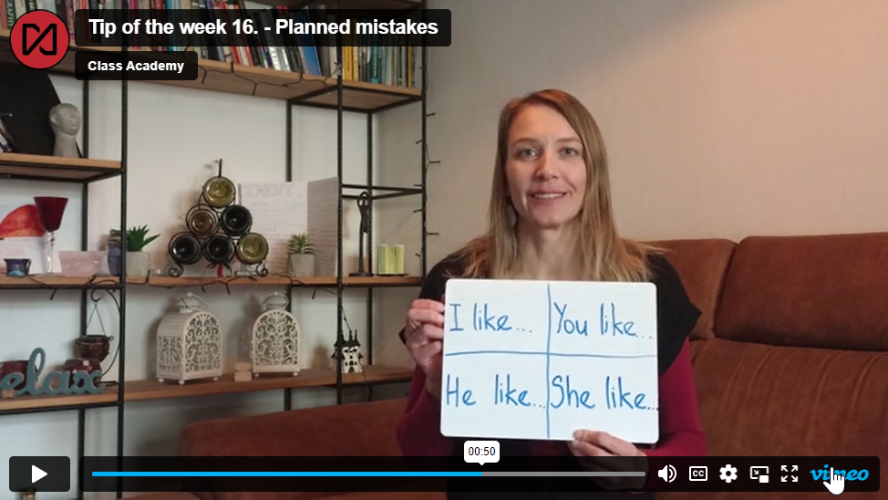 Tip of the week 16 – Planned mistakes
