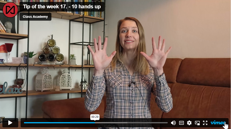Tip of the week 17 – 10 hands up