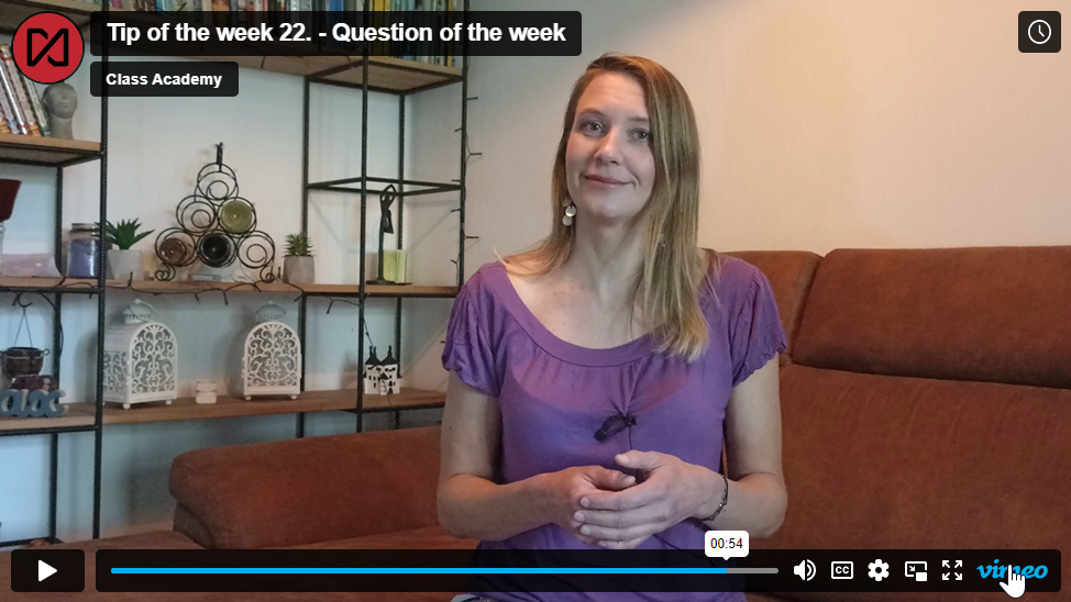 Tip of the week 22 – Question of the week