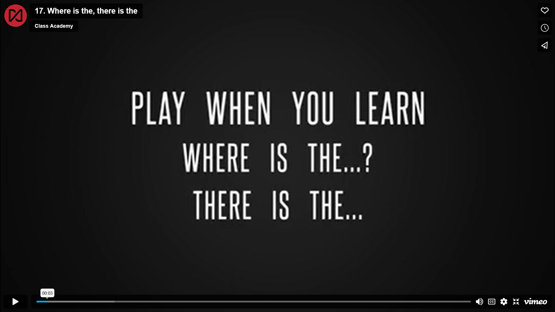 Where is the…? There is the…