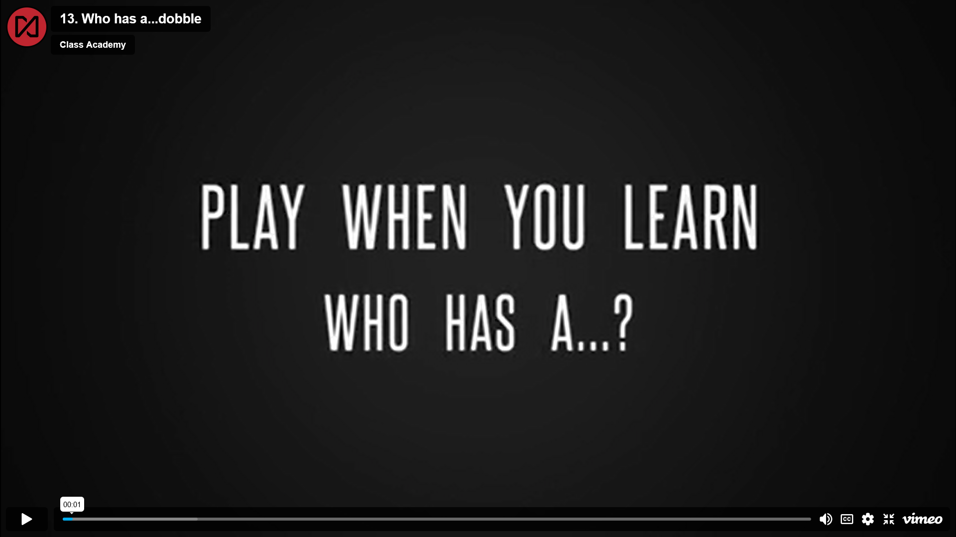 Who has a…? (A game with Dobble)