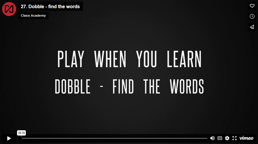 Dobble race – find the words