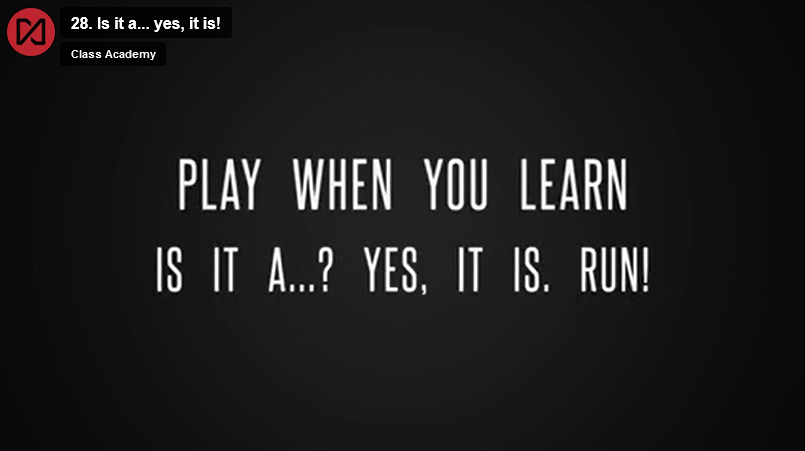 Is it a …? Yes, RUN!