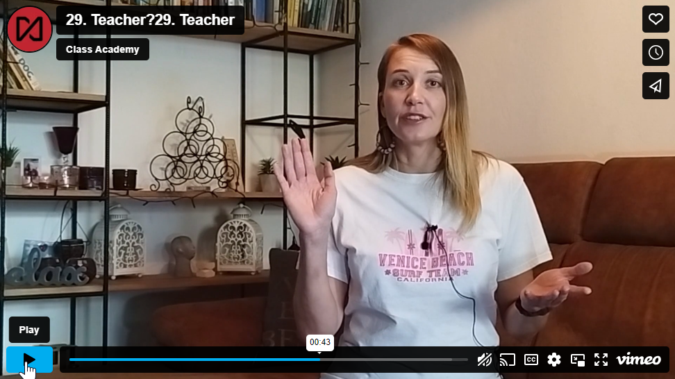 Tip of the week 29- Teacher?