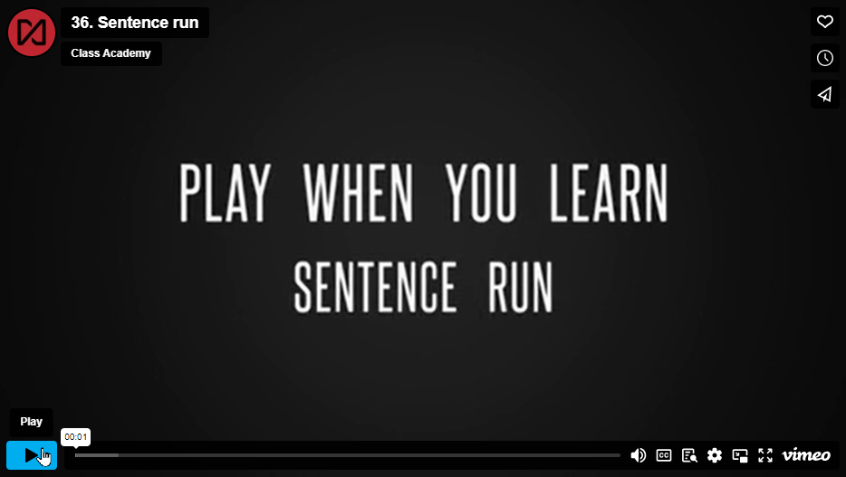 Sentence run