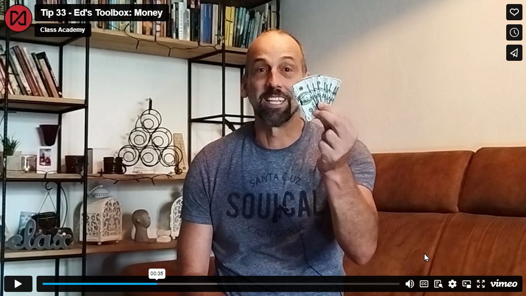 Tip of the week 33 – Ed’s Toolbox: Money